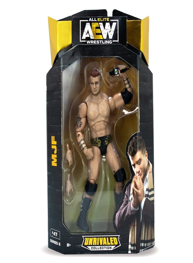 Aew All Elite Wrestling Unrivaled Collection MJF - 6.5-Inch AEW Action Figure - Series 6 - Image 2